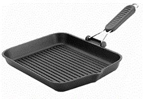 Сковорода-гриль 270х260мм алюминий титан Induction Risoli 0090IN/26T00 04020939 Сковорода-гриль 270х260мм алюминий титан Induction Risoli 0090IN/26T00 04020939