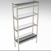 Стеллаж для сушки терелок и стаканов 4-х уровневый (1 Ст+3 Тар) 700*300*1700 (НЕРЖ) Стеллаж для сушки терелок и стаканов 4-х уровневый (1 Ст+3 Тар) 700*300*1700 (НЕРЖ)