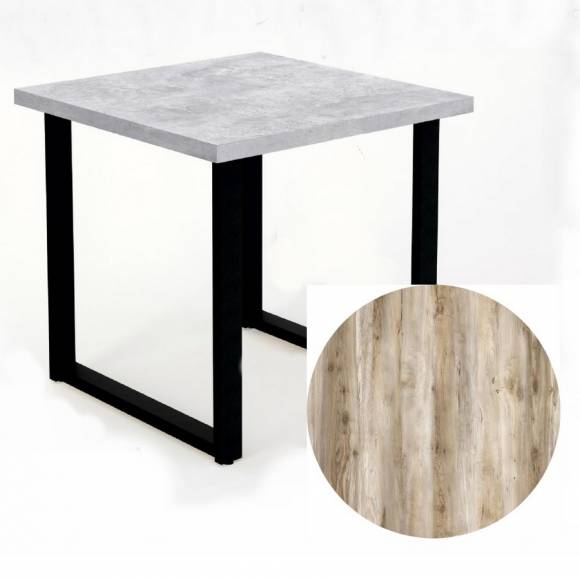 Стол прямой 800х800х750 П-образный Клен Каньон