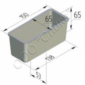 Форма для хлеба Спика 150х65х65мм Форма для хлеба Спика 150х65х65мм
