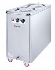 Диспенсер для тарелок 300мм HURAKAN HKN-TSH2 два бункера по 74 тарелки 159489