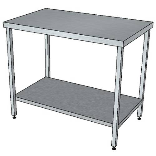 СПП стол производственный с полкой и без борта 1800*800*850