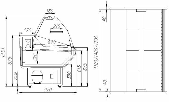 Витрина универсальная G95 SV 1,8-1 (ВХСр-1,8 Полюс) Витрина универсальная G95 SV 1,8-1 (ВХСр-1,8 Полюс)
