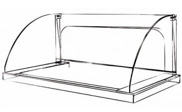 Экран для гриля роликового HURAKAN HKN-GW7M-GC оргсекло Экран для гриля роликового HURAKAN HKN-GW7M-GC оргсекло