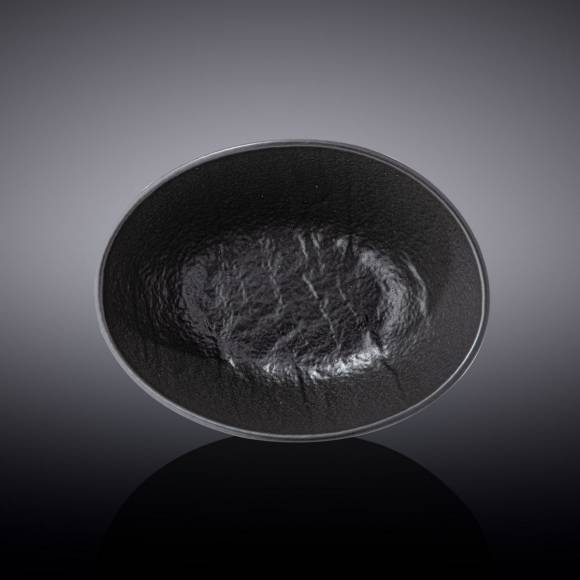 Салатник овальный 200 мл Wilmax WL-661118/A черный /6/72/ Салатник овальный 200 мл Wilmax WL-661118/A черный /6/72/