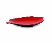 Блюдо листок 220х128мм Киото Блэк энд Рэд 22126C/PT215 /6/