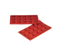 Форма силиконовая"Тарталетка" 30*17,5 15ячеек (d4.5/h1) P.L.(81200417) D-013