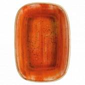 Блюдо прямоугольное 14х10см фарфор Gourmet Aura Terracota Bonna /12/ ATC GRM 14 DKY