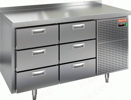 Стол холодильный Hicold GN33/TN 6 ящиков