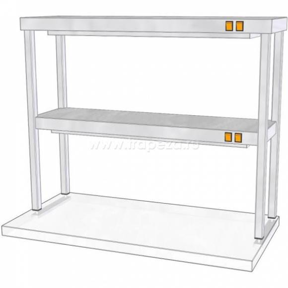 Полка настольная двухъярусная с подогревом ТТМ ПНПК2-110/4 97341