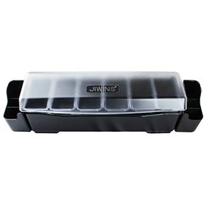 Барная станция (контейнер) 6 ячеек 575х145мм Probar черный пластик JW-BN6L 02120925 Барная станция (контейнер) 6 ячеек 575х145мм Probar черный пластик JW-BN6L 02120925