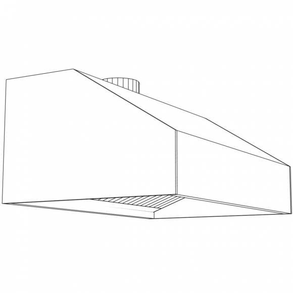 Зонт вытяжной пристенный купольный 1000*800 Зонт вытяжной пристенный купольный 1000*800