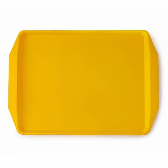 Поднос прямоугольный 42х30см желтый поверхность классик (108) MGprof 1732