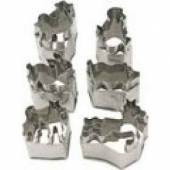 Набор кондитерских форм «Животные» (6шт) L=4-5 h=5см нерж. 1691006