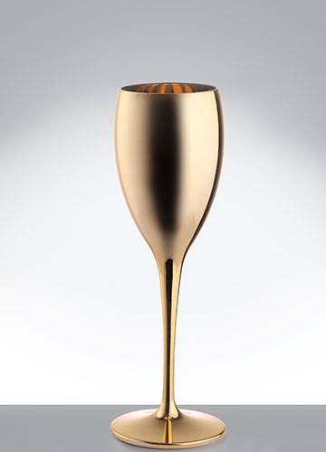 Бокал для шампанского 170мл Flute РС Nipco золотой 207мм 190526 /28/ Бокал для шампанского 170мл Flute РС Nipco золотой 207мм 190526 /28/