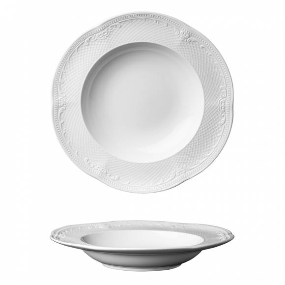 Тарелка глубокая 350мл 230мм фарфор NOBLE Aristocrat 313004 /6/