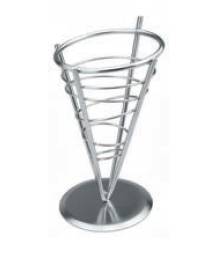 Корзинка конусная д/подачи на подставке метал 12,7*23 см P.L. (81200565)
