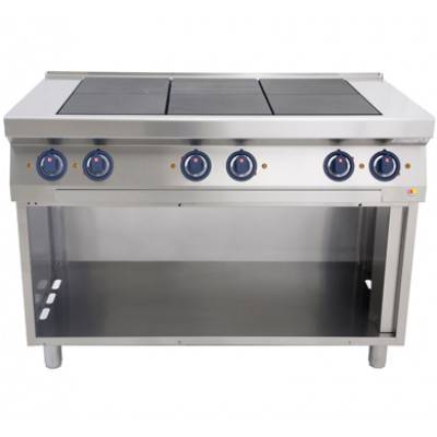 Плита 6-конфор. 700 серии KOGAST (Kovinastroj) ES-T67/P открытый шкаф Плита 6-конфор. 700 серии KOGAST (Kovinastroj) ES-T67/P открытый шкаф