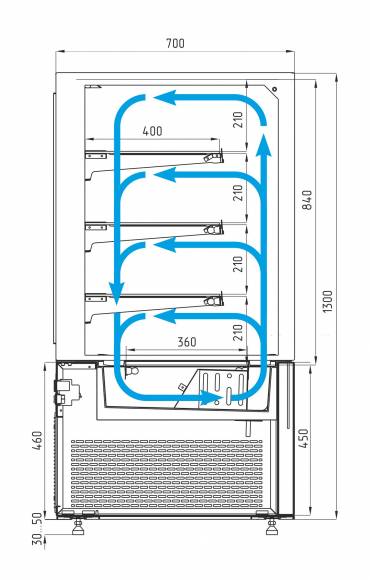 Витрина холодильная кондитерская КС71-130 VV 0,9-1 9005 Cosmo Витрина холодильная кондитерская КС71-130 VV 0,9-1 9005 Cosmo