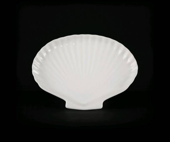 Блюдо раковина 200 мм Chan Wave (Classic) Ivory LQ-Q673 фк0202.