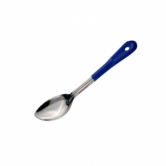 Ложка гарнирная 28,5 см., L ручки 19 см. нерж. синяя ручка MGsteel 69860