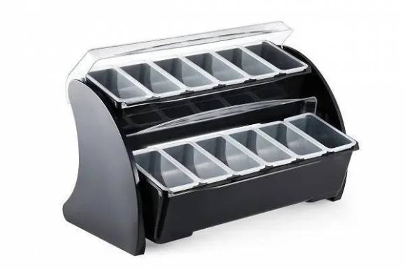 Контейнер для фруктов, специй пластик 2-х ярусный 10 ячеек P.L. - BarWare CDMH0017 SUB
