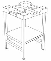 ППУ Подставка с полкой усиленная 600*500*850 ППУ Подставка с полкой усиленная 600*500*850
