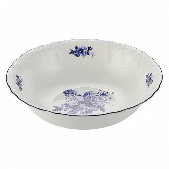 Салатник 23 см, 1100 мл Blue Flower P.L. Proff Cuisine NY-YQA4706-BOWL-9.25X6 /6/