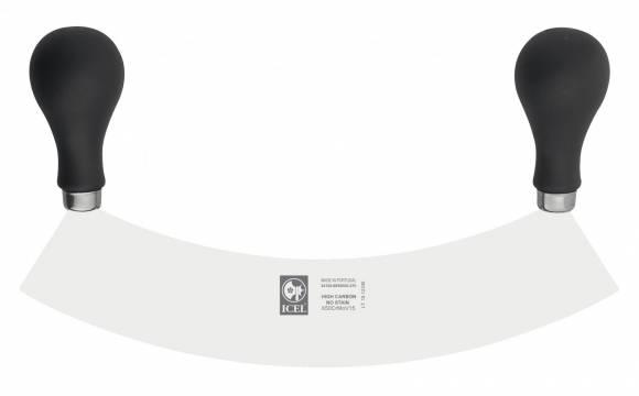 Нож для овощей 270 мм. с двумя ручками, черный PRACTICA Icel 24100.9850000.270