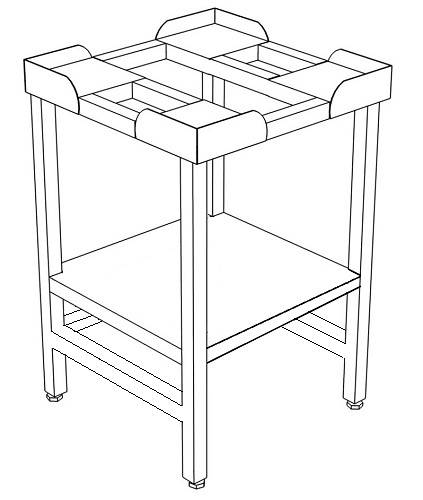 ППУ Подставка с полкой усиленная 700*500*850 ППУ Подставка с полкой усиленная 700*500*850