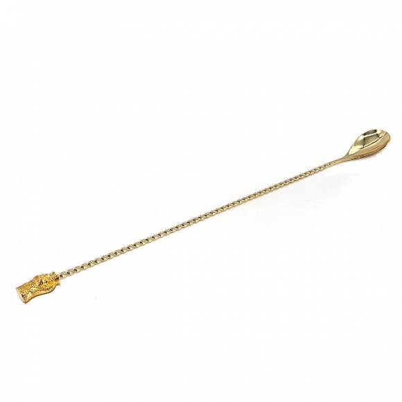 Ложка барная Тики 33см, золото P.L.- Barbossa BRSN0031-GP SUB Ложка барная Тики 33см, золото P.L.- Barbossa BRSN0031-GP SUB