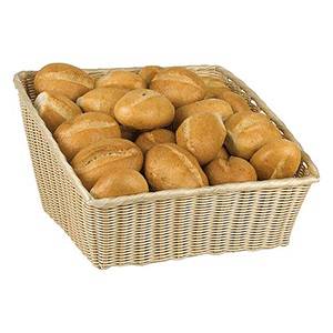 Корзина для хлеба прямоуг. 45*42*17/24 см. бежевая полиротанг APS 40153