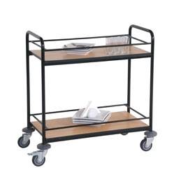 Тележка сервировочная ОЛДАК нерж. 2 полки из ламината 550х950мм, с рамками ТО 36