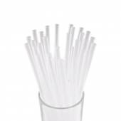Трубочка для коктейля 0,6*20,5см. прозрачная прямая 600шт/уп. в ИНДИВИД. УП. /12/