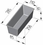 Форма для хлеба Спика 4 Л Тостерная (285х110х95мм)  4 секции