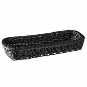 Емкость для столовых приборов 270х100х45мм полиротанг черная APS 40009  04150803