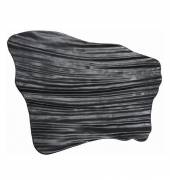 Блюдо 260х170мм фигурное черное фарфор "Matsuyama"  P.L. H9721-B  81200108 /6/