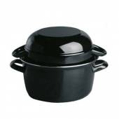 Набор кастрюль для мидий[2шт] сталь 2,75л D=18,5,H=20,L=25см черный