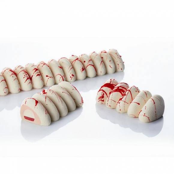 Форма силиконовая PAVOFLEX для пирож. 3D "Завидный" 360х50мм h36мм, 410мл, 5 ячеек Pavoni PX4320S