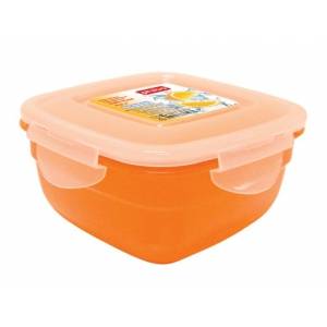 Контейнер 0,6л 130х130х70мм оранжевый, квадратный Рестола 43115720 