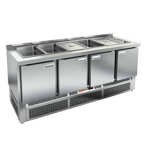 Стол холодильный для салатов (саладетта) Hicold SLE3-1111GN без крышки