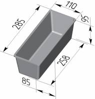 Форма для хлеба Спика 5 Л Тостерная (285х110х95мм) с ручками 5 секций