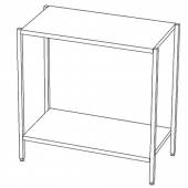 СТП2 стеллаж производственный 2 полки 2000*600*1000