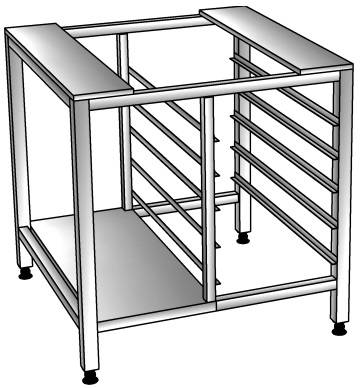 Подставка 750*700*700 под пароконвектомат UNOX XEVC-1011  и 5-ю направляющими