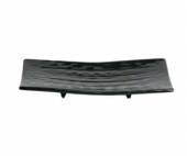 Тарелка прямоугольная 240х145мм на ножках Киото Блэк 23852B/PT211 32292 /4/