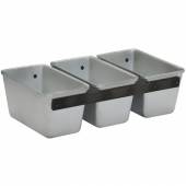 ФОРМА ХЛЕБНАЯ алюм. литая №11А  170х95х90мм. 3-секционная