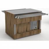 Прилавок нейтральный Refettorio (шведский стол островной) RN41АВ без полки (столешница нерж.)