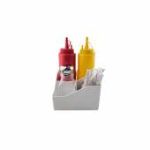 Барный организатор 4 ячейки белый MGprof 1749 /1/ Барный организатор 4 ячейки белый MGprof 1749 /1/