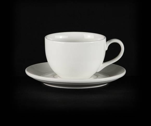 Чайная пара 200 мл Шоко Chan Wave (Classic) Ivory LQ-QC0179B/BSA фк