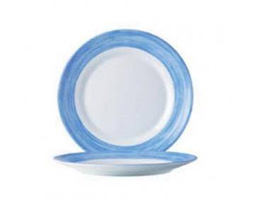 Тарелка d=254 мм голубой край Браш C3773  39250 /6/